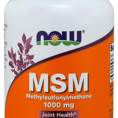 NOW Foods MSM Methylsulphonylmethane, 1000mg - 120 vcaps