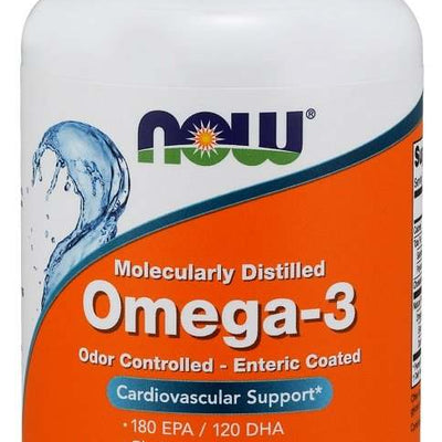 NOW Foods Omega-3 Enteric Coated - 90 softgels