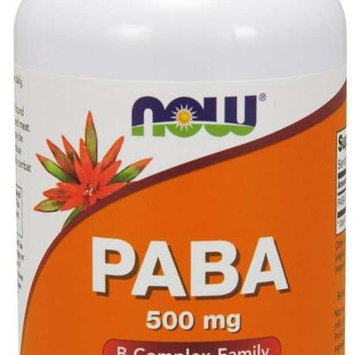 NOW Foods PABA, 500mg - 100 caps