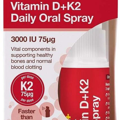 BetterYou DLux+ Vitamin D+K2 Daily Oral Spray - 12 ml.