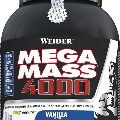 Weider Mega Mass 4000, Strawberry - 3000 grams
