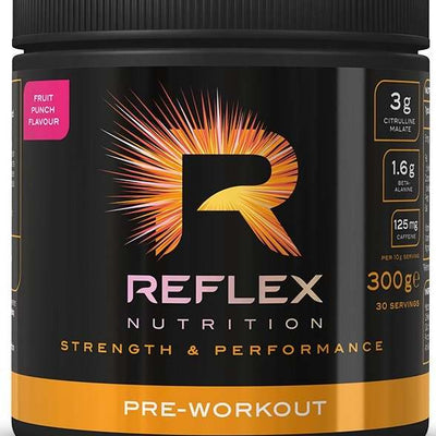 Reflex Nutrition Pre-Workout, Fruit Punch - 300 grams