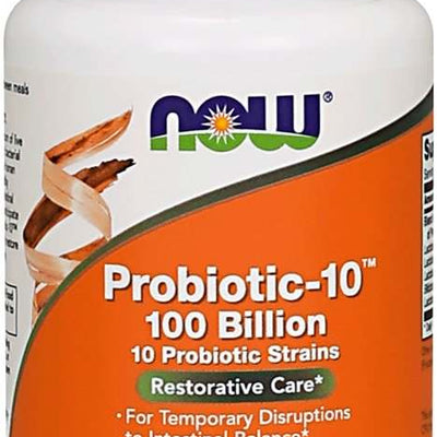 NOW Foods Probiotic-10, 100 Billion - 30 vcaps