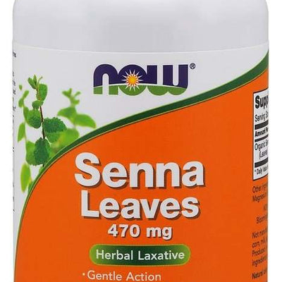 NOW Foods Senna Leaves, 470mg - 100 vcaps