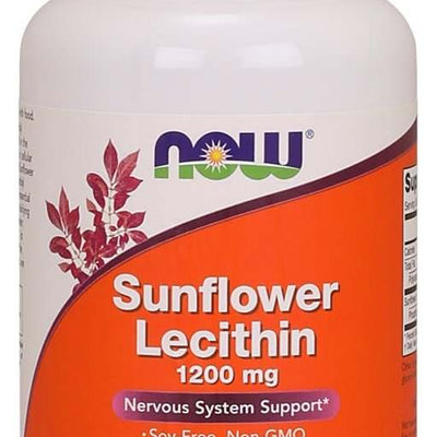 NOW Foods Sunflower Lecithin, 1200mg - 100 softgels