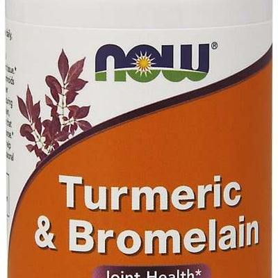 NOW Foods Turmeric & Bromelain - 90 vcaps