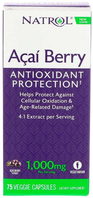 Natrol Acai Berry, 1000mg - 75 vcaps