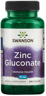 Swanson Zinc Gluconate, 30mg - 250 tablets