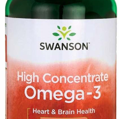 Swanson High Concentrate Omega-3 - 120 softgels