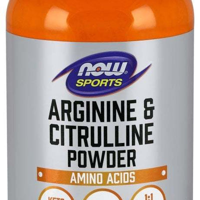 NOW Foods Arginine & Citrulline, Powder - 340 grams
