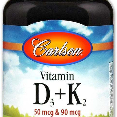 Carlson Labs Vitamin D3 + K2 - 60 caps