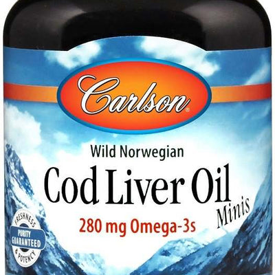 Carlson Labs Cod Liver Oil Minis, 280mg - 250 mini softgels