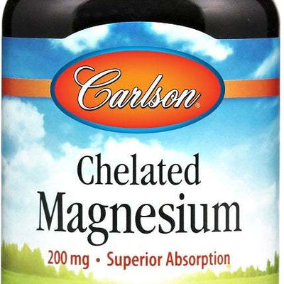 Carlson Labs Chelated Magnesium, 200mg - 180 tablets