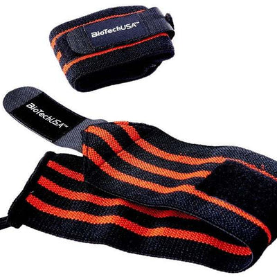 BioTechUSA Accessories Bedford 8 Wrist Wrap, Black Red - 35cm