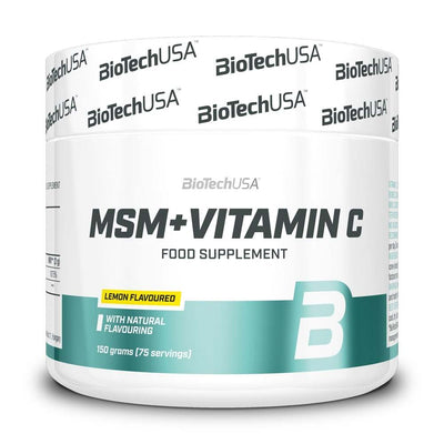 BioTechUSA MSM + Vitamin C, Lemon - 150 grams