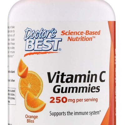 Doctor's Best Vitamin C 250 mg, Orange Bliss - 120 gummies
