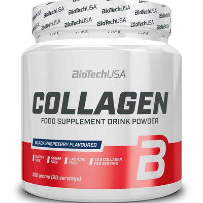BioTechUSA Collagen, Black Raspberry - 300 grams