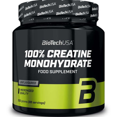 BioTechUSA 100% Creatine Monohydrate, Unflavoured - 300 grams