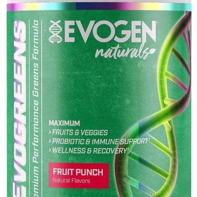 Evogen Evogreens Naturals, Fruit Punch - 234 grams