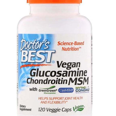 Doctor's Best Vegan Glucosamine & Chondroitin & MSM - 120 vcaps