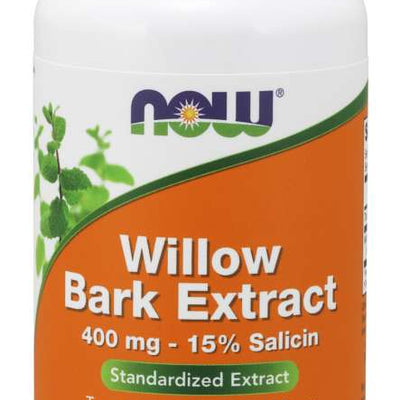 NOW Foods Willow Bark Extract, 400mg - 100 caps