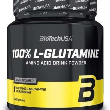 BioTechUSA 100% L-Glutamine, Unflavoured - 240 grams