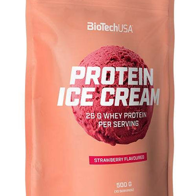 BioTechUSA Protein Ice Cream, Strawberry - 500 grams