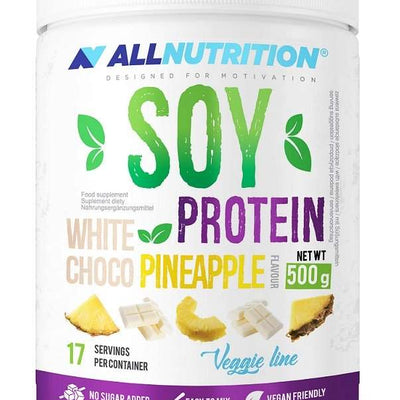 Allnutrition Soy Protein, White Choco Pineapple - 500 grams