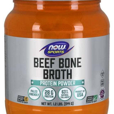 NOW Foods Bone Broth, Beef Powder - 544 grams