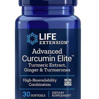 Life Extension Advanced Curcumin Elite Turmeric Extract, Ginger & Turmerones - 30 softgels
