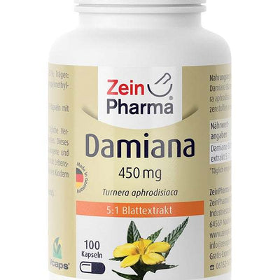 Zein Pharma Damiana, 450mg - 100 caps