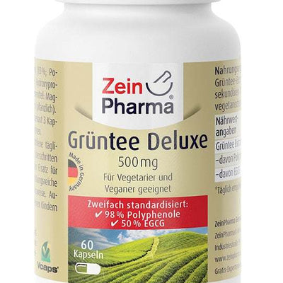 Zein Pharma Green Tea Deluxe, 500mg - 60 caps