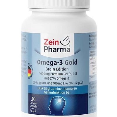 Zein Pharma Omega-3 Gold - Brain Edition, 1000mg - 30 caps