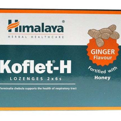 Himalaya Koflet-H, Ginger - 12 lozenges