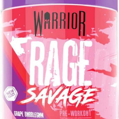 Warrior Rage Savage, Grape Bubblegum - 330 grams