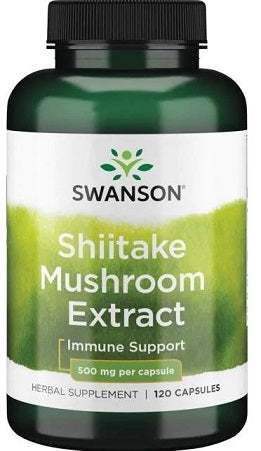 Swanson Shiitake Mushroom Extract, 500mg - 120 caps