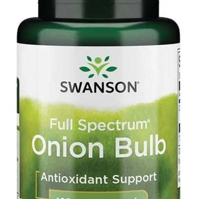 Swanson Full Spectrum Onion Bulb, 400mg - 60 caps