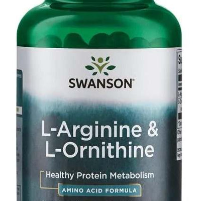 Swanson L-Arginine & L-Ornithine - 100 caps