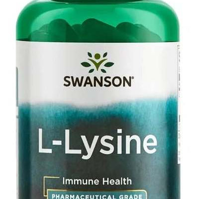Swanson AjiPure L-Lysine, 500mg - 90 vcaps