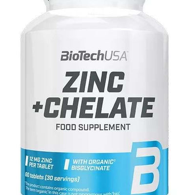 BioTechUSA Zinc + Chelate - 60 tablets