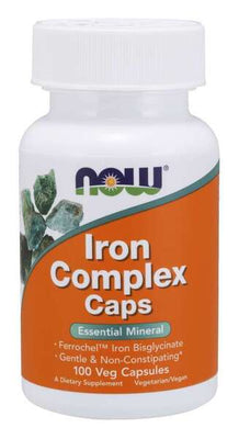 NOW Foods Iron Complex Caps - 100 vcaps