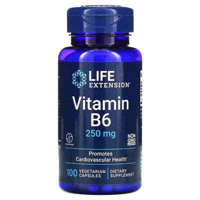 Life Extension Vitamin B6 250 mg 100 Vegetarian Capsules