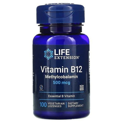Life Extension Vitamin B12 Methylcobalamin, 500mcg - 100 vegetarian lozenges