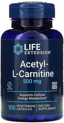 Life Extension Acetyl-L-Carnitine, 500mg - 100 vcaps