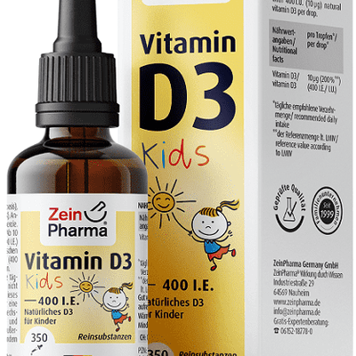 Zein Pharma Vitamin D3 Drops For Kids, 400IU - 10 ml.