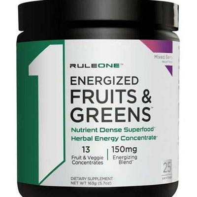 Rule One Energized Fruits & Greens, Mixed Berry - 163 grams