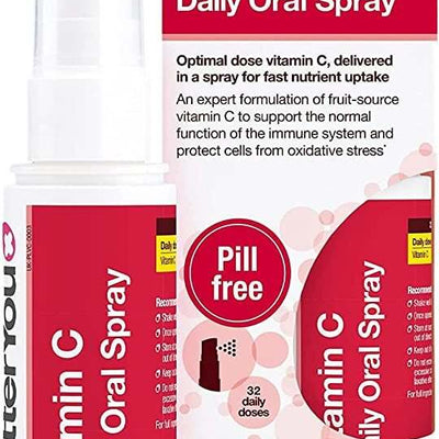 BetterYou Vitamin C Daily Oral Spray, Natural Cherry and Pomegranate - 50 ml.