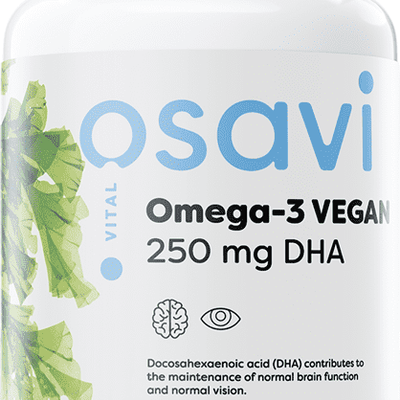 Osavi Omega-3 Vegan, 250mg DHA - 60 vegan softgels