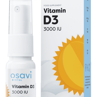 Osavi Vitamin D3 Oral Spray, 3000IU - 12.5 ml.