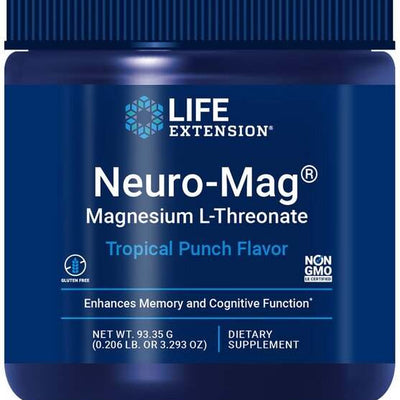 Life Extension Neuro-Mag Magnesium L-Threonate, Tropical Punch - 93 grams